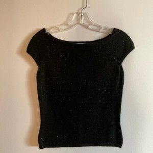 New Anne Klein Boat Neck Beaded Sweater - P-XS